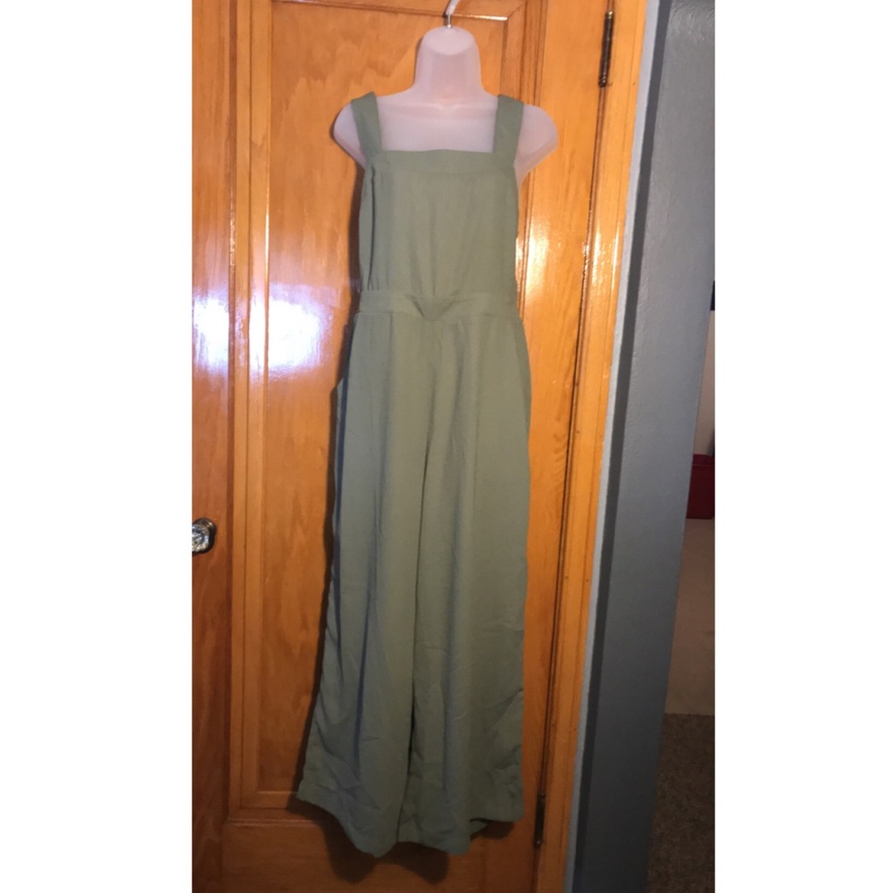 Green jumpsuit